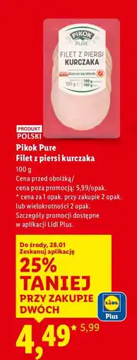 Lidl Filet z piersi kurczaka oferta