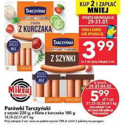 Lewiatan Parówki Tarczyński z fileta z kurczaka oferta