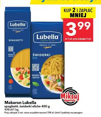 Makaron świderki eliche Lubella