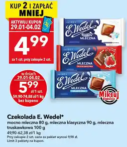 Lewiatan Czekolada E. Wedel mleczna truskawkowa oferta