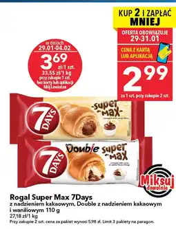Lewiatan Rogalik Double Super Max 7Days z nadzieniem kakaowym i waniliowym oferta