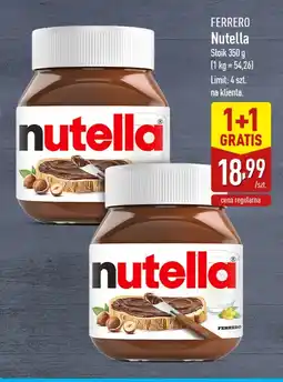 ALDI Krem czekoladowy Nutella oferta