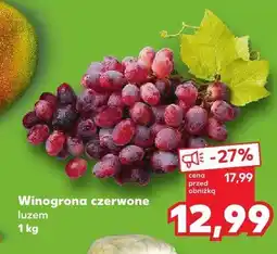 Kaufland Winogrona czerwone luzem oferta