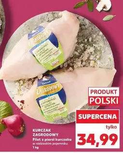 Kaufland Kurczak zagrodowy filet z piersi kurczaka w niebieskim pojemniku oferta