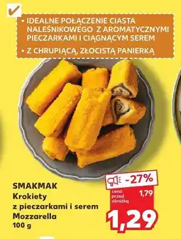 Kaufland Krokiety z pieczarkami i serem Mozzarella oferta