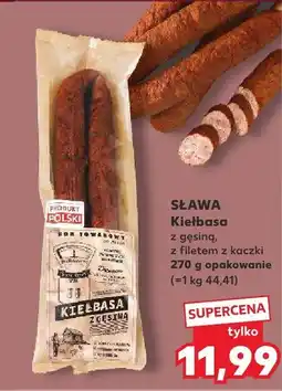 Kaufland Kiełbasa z gęsiną z filetem z kaczki oferta