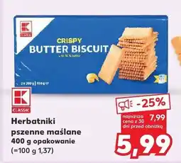 Kaufland Herbatniki pszenne maślane oferta