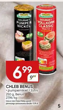 Chata Polska Chleb benus pumpernikiel, żytni oferta