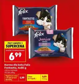 Biedronka Karma dla kota Felix Fantastic 4x85 g oferta