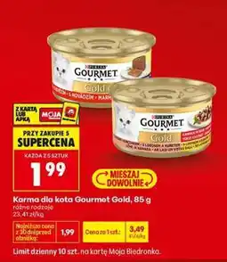 Biedronka Karma dla kota Gourmet Gold, 85 g oferta