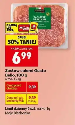 Biedronka Zestaw salami Gusto Bello , 100 g oferta