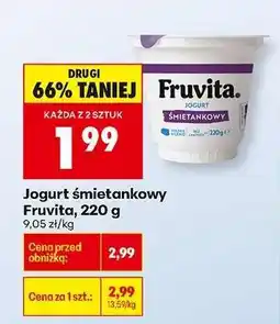 Biedronka Jogurt śmietankowy Fruvita, 220 g oferta