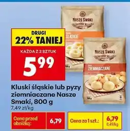 Biedronka Kluski śląskie lub pyzy ziemniaczane Nasze Smaki, 800 g oferta