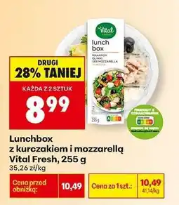 Biedronka Lunchbox z kurczakiem i mozzarellą Vital Fresh, 255 g oferta
