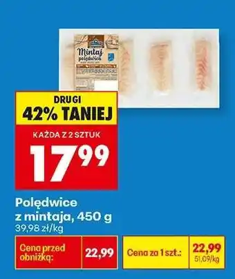 Biedronka Poledwice z mintaja 450 g oferta