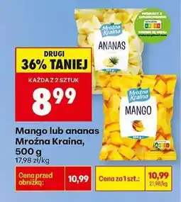 Biedronka Mango lub ananas Mroźna Kraina, 500 g oferta