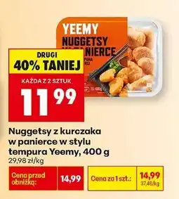 Biedronka Nuggetsy z kurczaka w panierce w stylu tempura Yeemy, 400 g oferta
