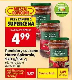 Biedronka Pomidory suszone Nasza Spiżarnia, 270 g/ 150 g oferta