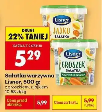Biedronka Sałatka warzywna Lisner, 500 g oferta