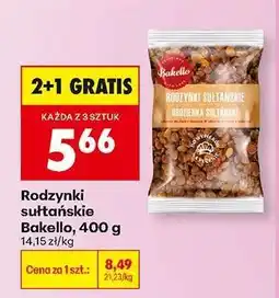 Biedronka Rodzynki sułtańskie Bakello, 400 g oferta