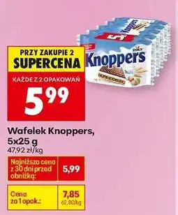 Biedronka Wafelek Knoppers 5x25 g oferta