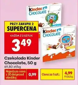 Biedronka Czekolada Kinder Chocolate , 50 g oferta