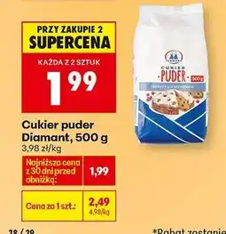 Biedronka Cukier puder Diamant 500 g oferta