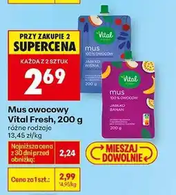 Biedronka Mus owocowy Vital Fresh , 200 g oferta