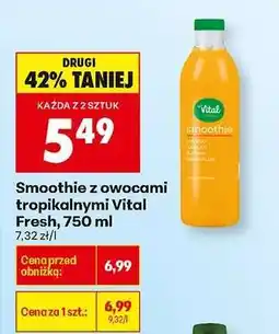 Biedronka Smoothie z owocami tropikalnymi Vital Fresh, 750 ml oferta