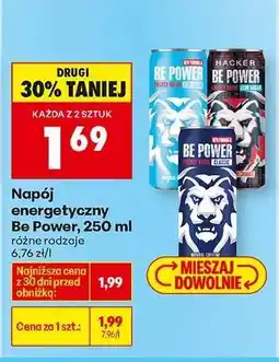 Biedronka Napój energetyczny Be Power 250 ml oferta