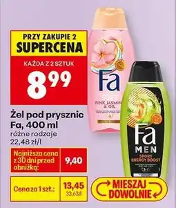Biedronka Żel pod prysznic Fa 400 ml oferta