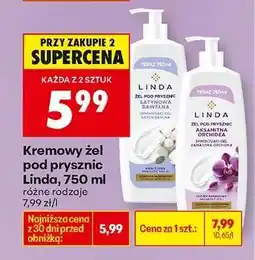 Biedronka Kremowy żel pod prysznic Linda, 750 ml oferta