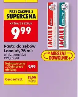 Biedronka Pasta do zębów Lacalut, 75 ml oferta
