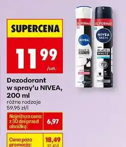 Biedronka Dezodorant w spray'u NIVEA , 200 ml oferta