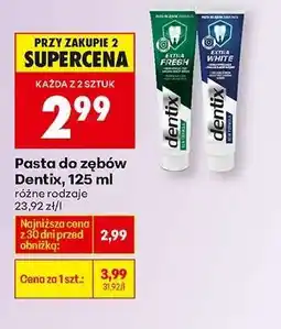 Biedronka Pasta do zębów Dentix, 125 ml oferta