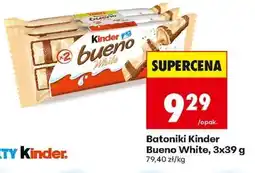 Biedronka Batoniki Kinder Bueno White, 3x39 g oferta