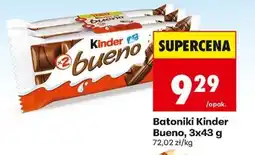 Biedronka Batoniki Kinder Bueno 3x43 g oferta