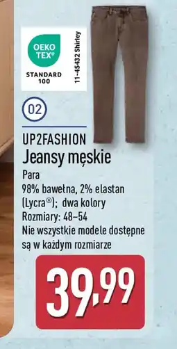 ALDI UP2FASHION Jeansy męskie oferta