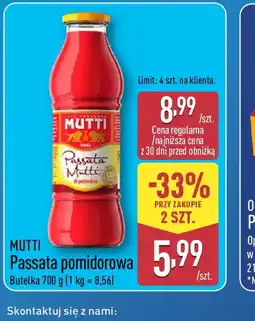 ALDI Mutti Passata pomidorowa oferta