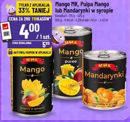 Polomarket Mango MK, Pulpa Mango lub Mandarynki w syropie oferta