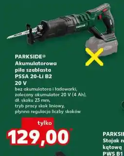 Kaufland PARKSIDE Akumulatorowa piła szablasta PSSA 20-Li B2 20 V oferta