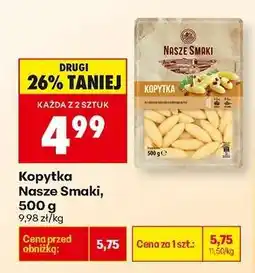 Biedronka Kopytka Nasze Smaki, 500 g oferta