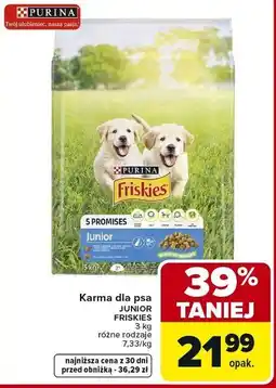 Carrefour Karma dla psa Junior Friskies oferta