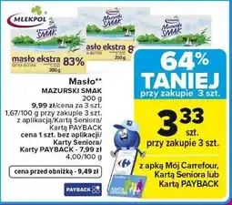Carrefour Masło Mazurski Smak oferta