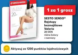Kaufland SESTO SENSO Rajstopy bezmajtkowe Valeria 20 DEN oferta
