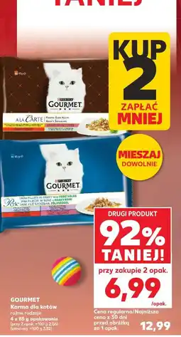 Kaufland GOURMET Karma dla kotów różne rodzaje 4 x 85 g opakowanie oferta