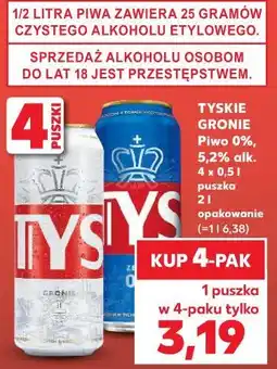 Kaufland Tyskie Gronie Piwo oferta