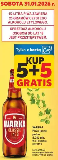 Kaufland Warka Classic 1478 Piwo jasne pełne oferta