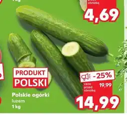 Kaufland Polskie ogórki luzem oferta