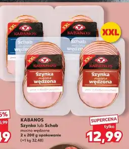 Kaufland KABANOS Szynka lub Schab mocno wędzone 2 x 200 g opakowanie oferta